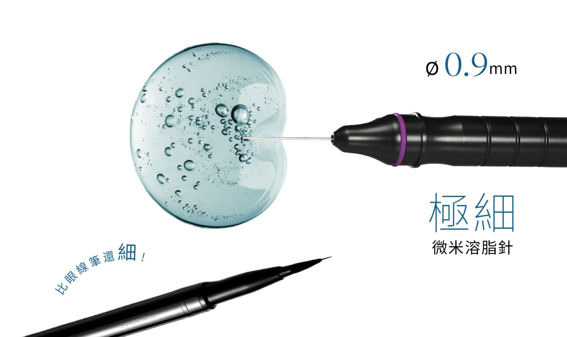&Oslash;0.9mm 極細微米溶脂探針